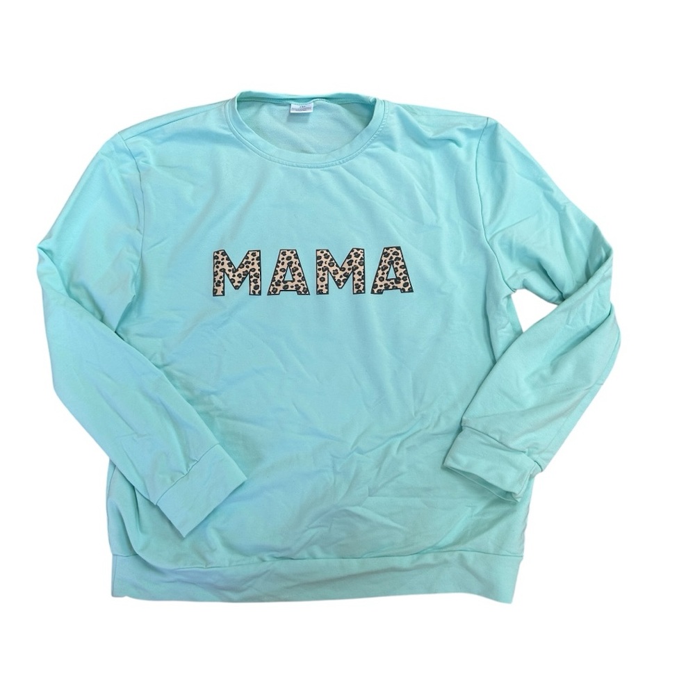 Mint Green 'MAMA' Sweatshirt